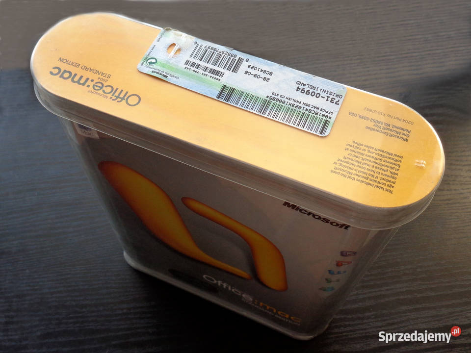 Microsoft Office 2004 Standard Mac Brzeg