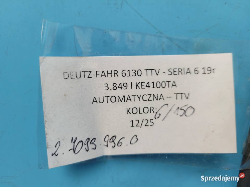 DEUTZFAHR 6130 TTV CZUJNIK PRĘDKOŚCI KOŁA Kolno