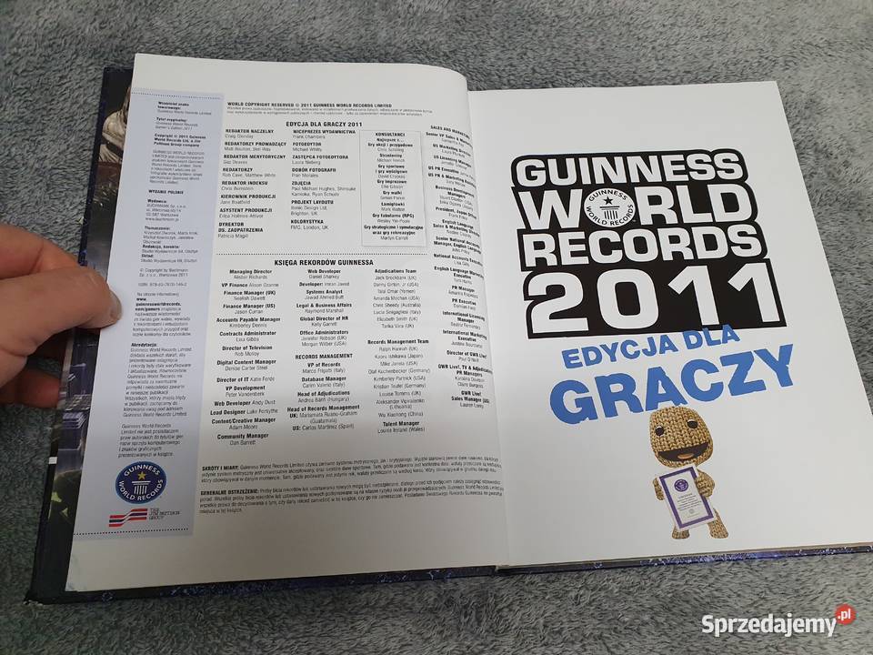 World Guinness Records 2011 Edycja Graczy pomorskie Gdynia sprzedam
