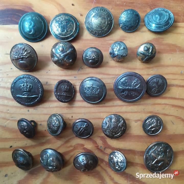 Guziki wojskowe Złocieniec