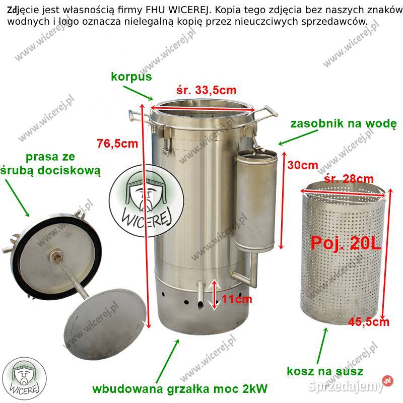 Topiarka Parowa z Prasą Elektryczna Jaśliska