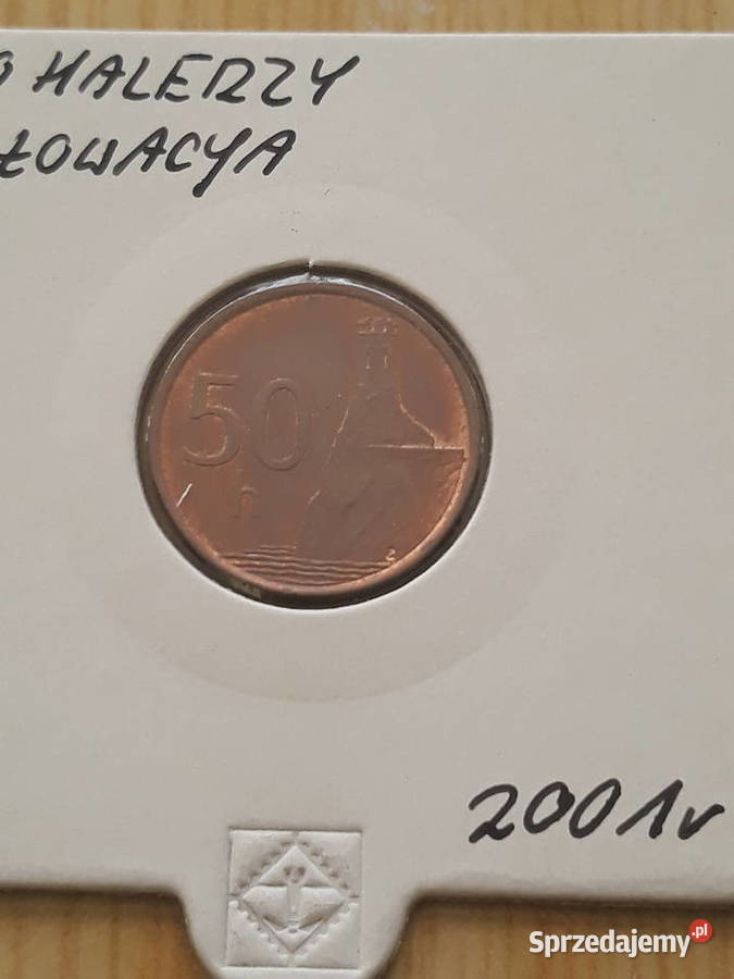 50 Halerzy Słowacja 2001 r wielkopolskie Konin