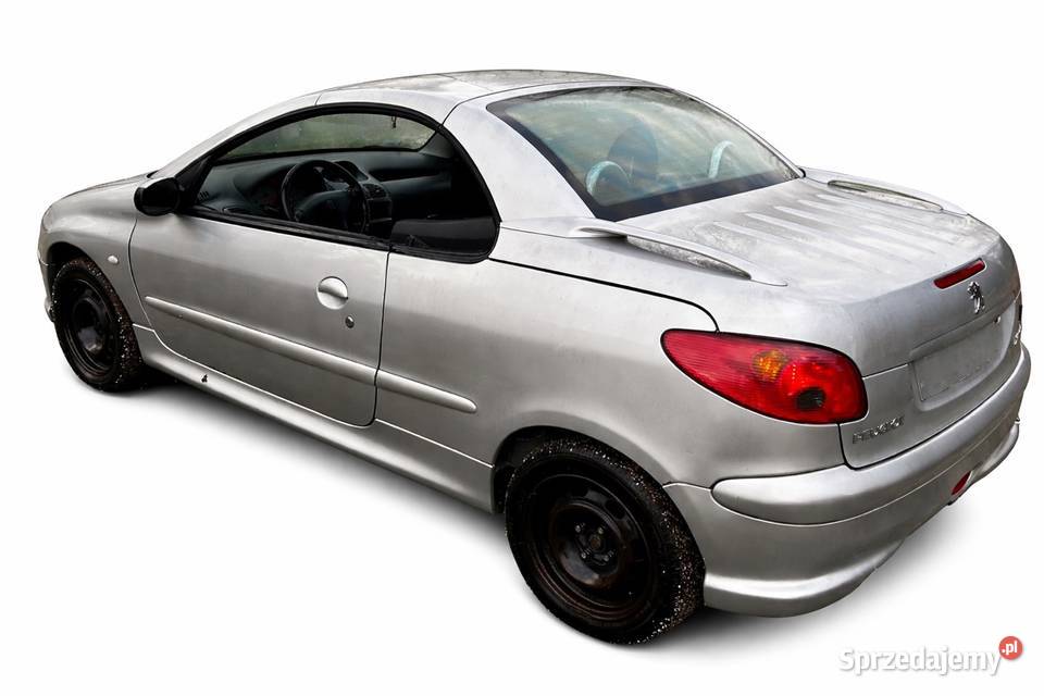Peugeot 206 cc Cabrio srebrny zachodniopomorskie Strumiany
