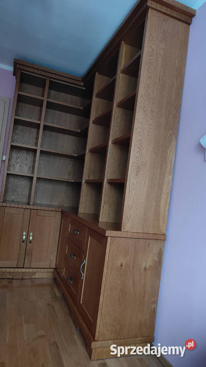 Mebel dębowy biblioteczka plus komoda