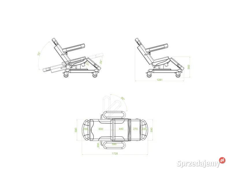 Fotel medyczny zabiegowy dializ pobierania krwi Warszawa