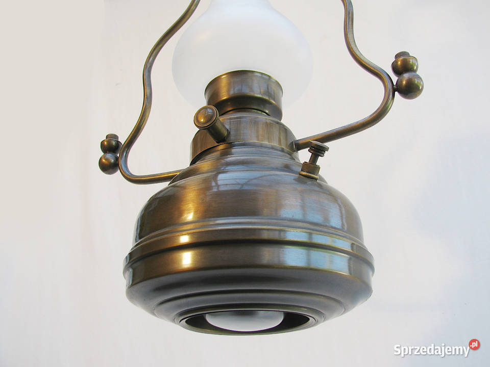 Lampa wisząca mosiądz Szczecinek