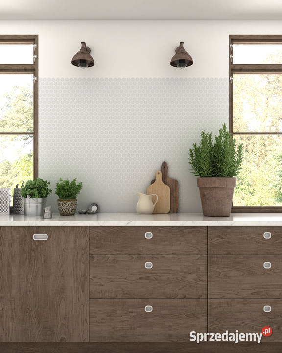 Mozaika szklana NORDIC WHITE MATT 910 HEX 2930