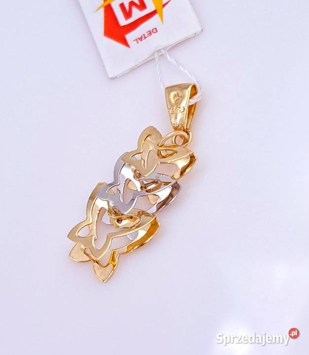 20 Wisiorek Złoty 585 MOTYLE Z1131 wielkopolskie Poznań