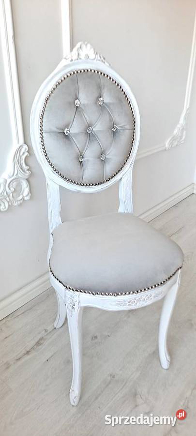 Stylowe krzesło krysztalki Schabby Chic Ludwik zachodniopomorskie sprzedam