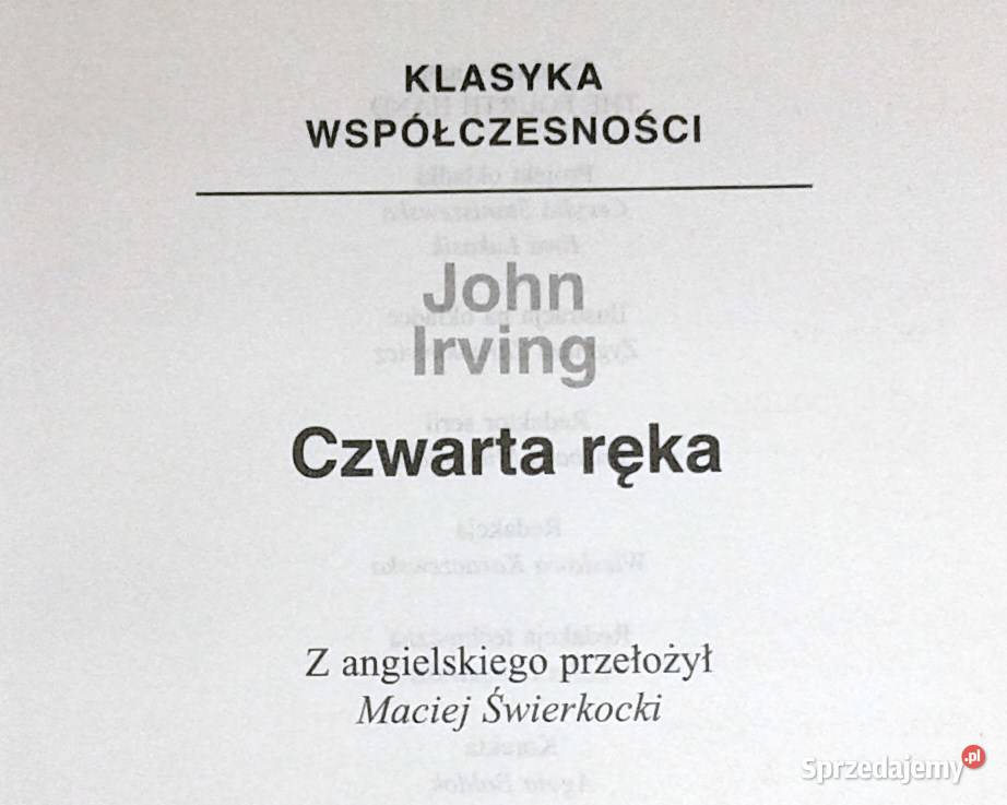 Czwarta ręka John Irving Chełm