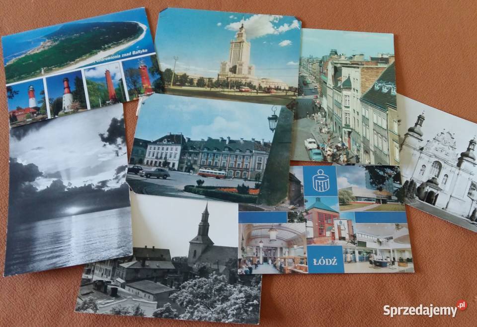 Pocztówki konie krajobrazy czyste format Łódź sprzedam