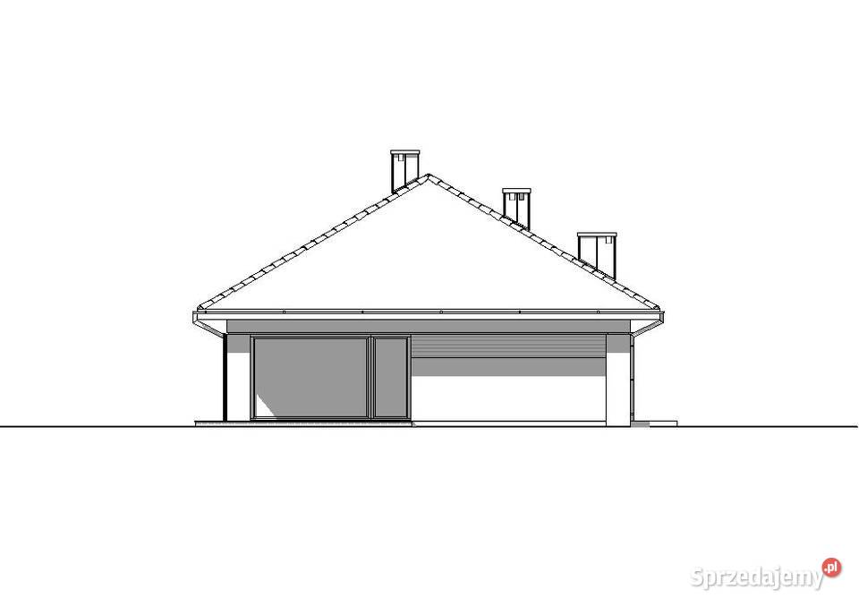 PROJEKT DOMU PARTEROWEGO W STYLU NOWOCZESNYM Kraków