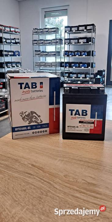 Akumulator moto TAB YTX14AHLBS 12V 12Ah 170A Akumulatory motocyklowe warmińsko-mazurskie Iława
