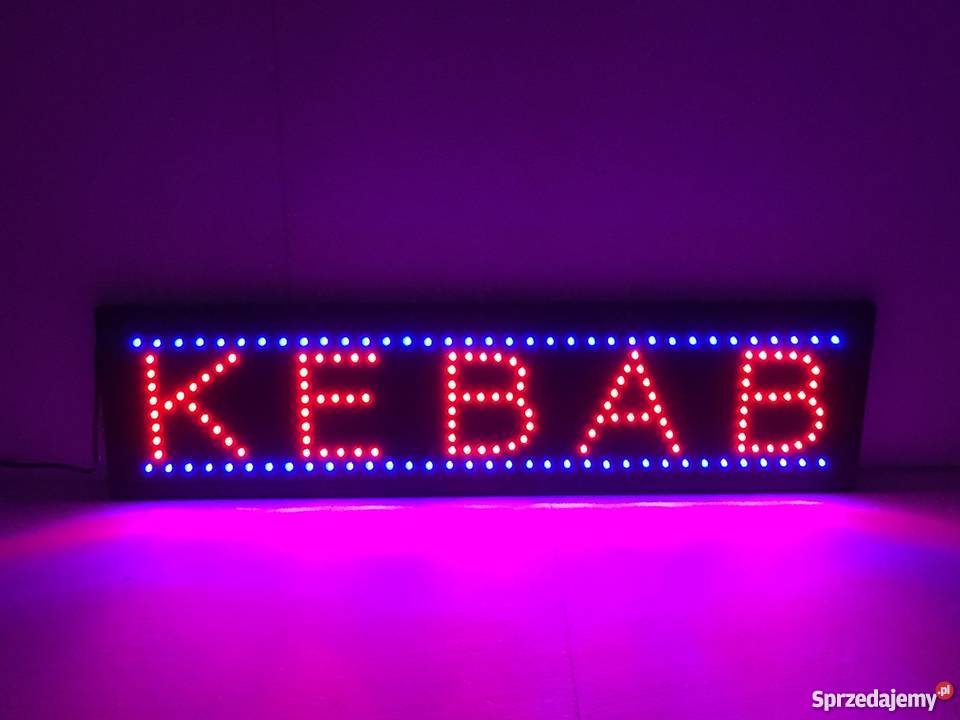 KEBAB reklama szyld LED 95x25 NOWA producent zachodniopomorskie
