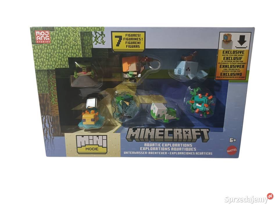 Minecraft Morskie odkrycia zestaw 7 figurek śląskie Katowice sprzedam