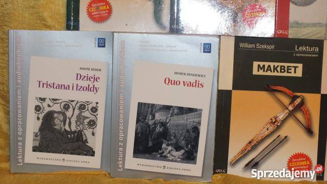 Zestaw lektur liceum z audiobookiem i nie literatura piękna - proza polska Inowrocław