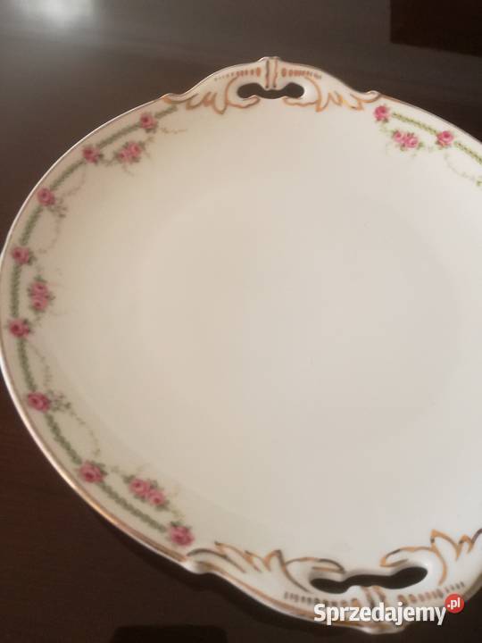 Śliczna stara porcelanowa patera talerz M Z Jastrzębie-Zdrój sprzedam