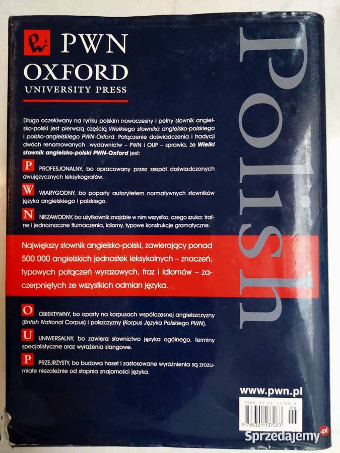 Wielki Słownik AngielskoPolski PWN Oxford