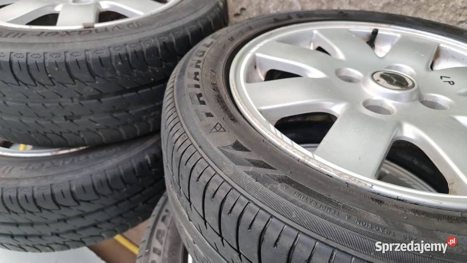 Sprzedam alufelgi 4 z oponami letnimi dojazdówka aluminiowe Zalesie
