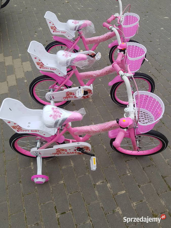 Rower rowerek dziecięcy 16 różowy fotelik lali Głogowa