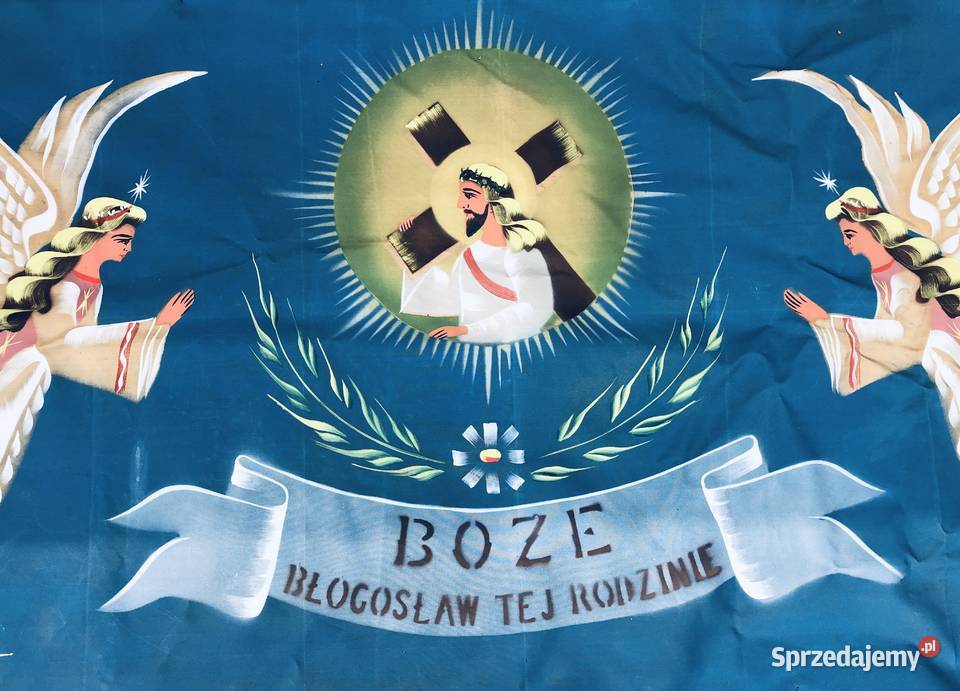 Boże Bogosław tej rodzinie kapa 185 malowane łódzkie Łowicz