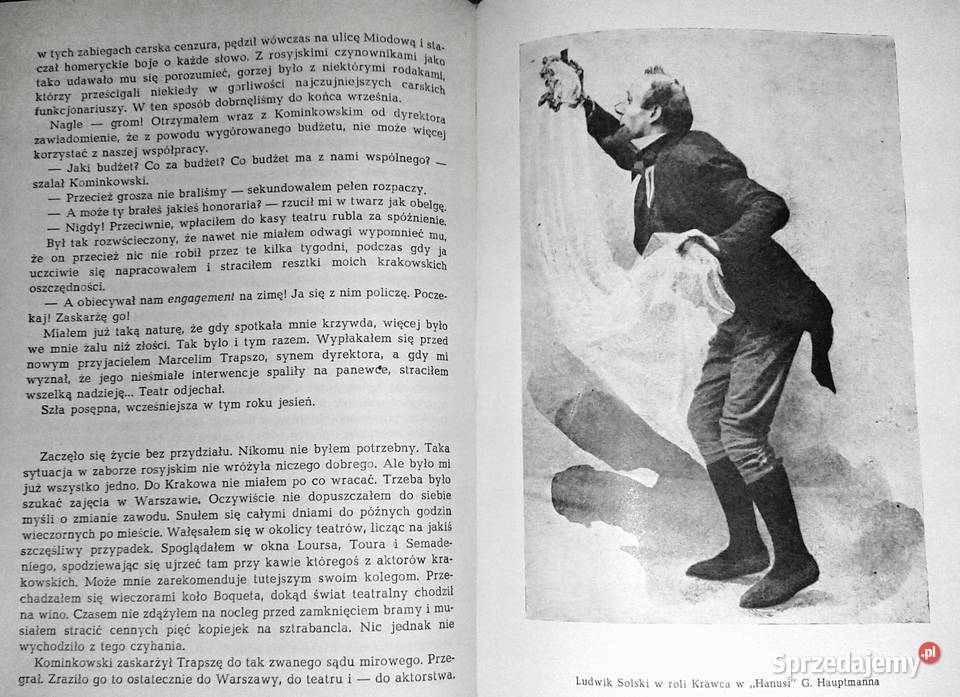 Ludwik Solski Wspomnienia 18931954 Alfred twarda lubelskie Chełm sprzedam