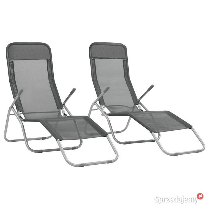vidaXL Składane leżaki 2 textilene Warszawa