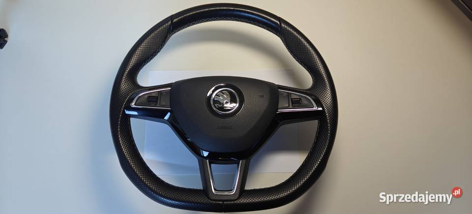 Skoda sportowa kierownica multifunkcja skórzana Zabrze