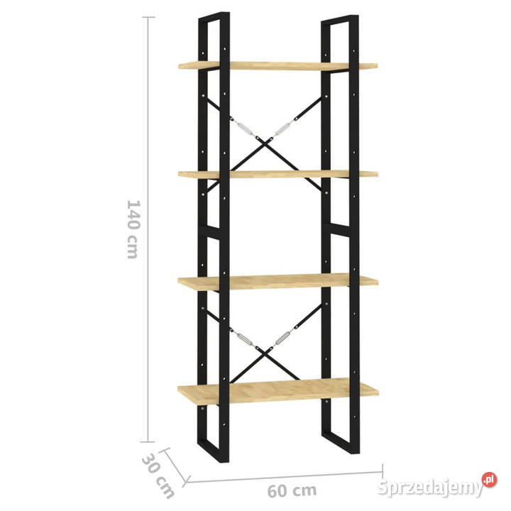 4poziomowy regał na książki 60x30x140 lite Regały Warszawa