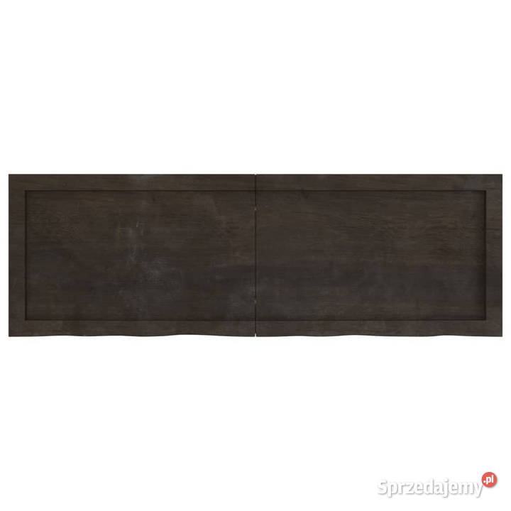 Półka ciemnobrązowa 120x40x24 wykończone drewno Warszawa