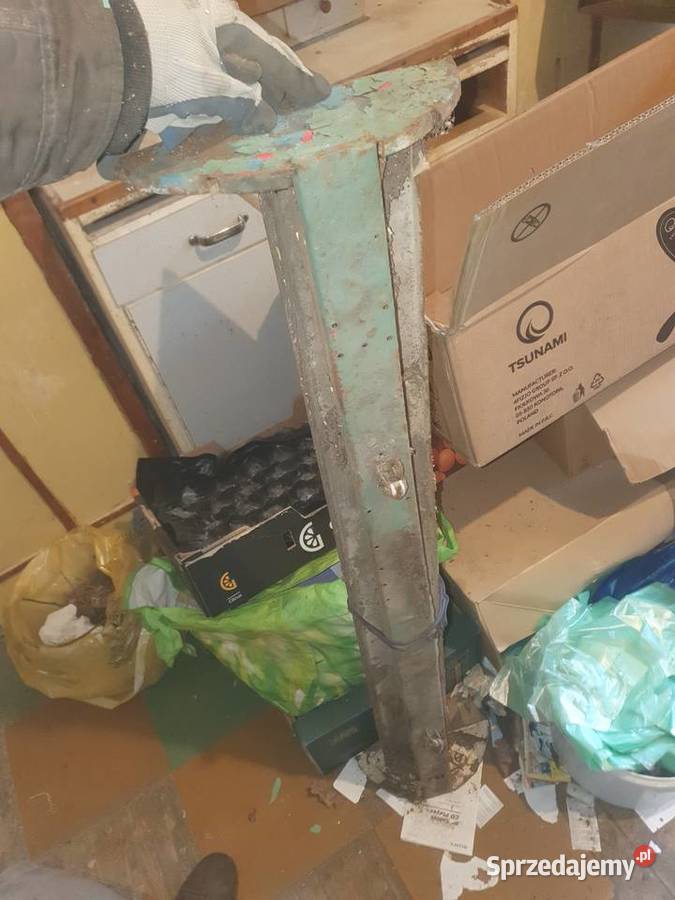 Stara industrialna oprawa lampa uliczna Antyki Warszawa
