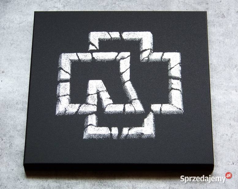 Rammstein Logo ręcznie grawerowane na blasze Sandomierz