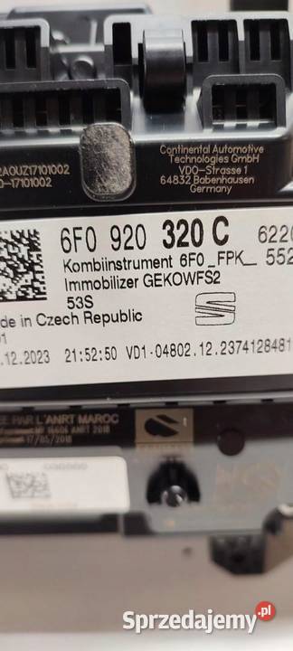 SEAT TARRACO LICZNIK VIRTUAL KOKPIT 6F0920320C dolnośląskie