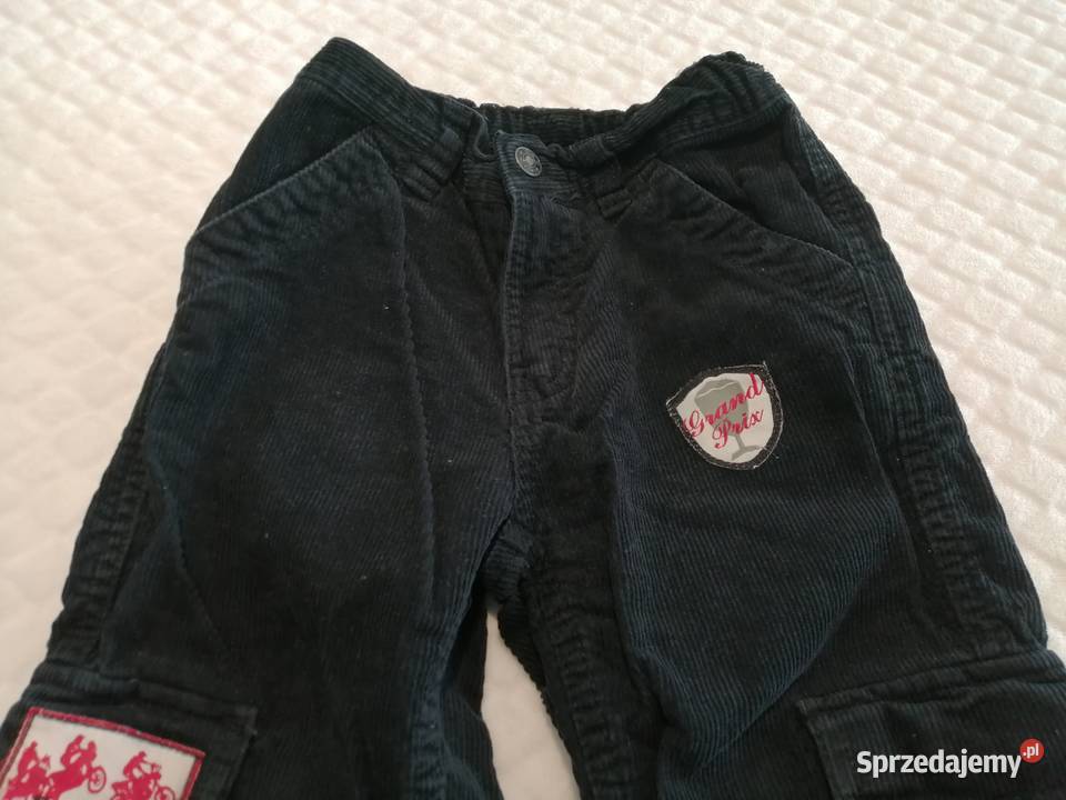 Spodnie sztruksowe cargo bojówki 98 Berti Odzież Dla Dziecka Czeladź