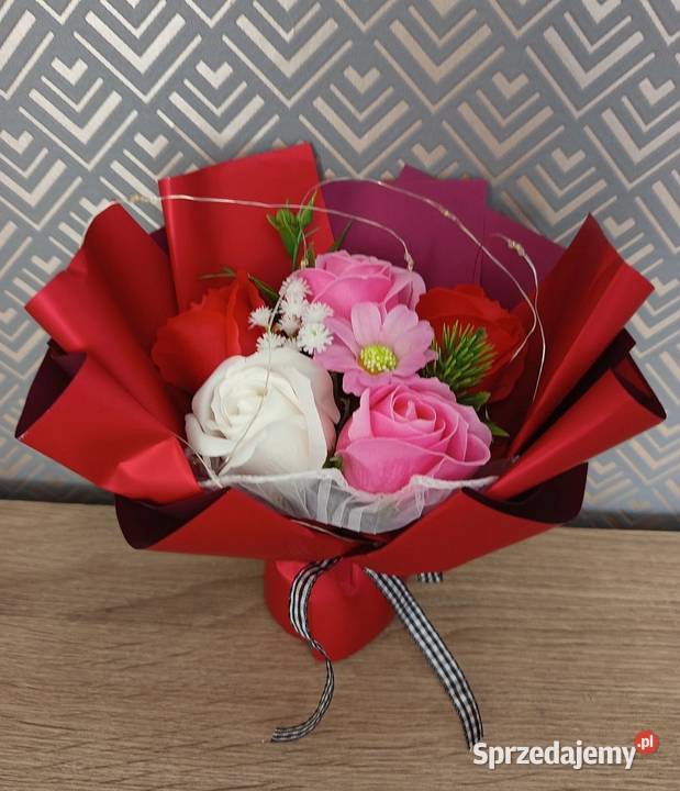 Bukiet kwiatów prezent LED Legnica