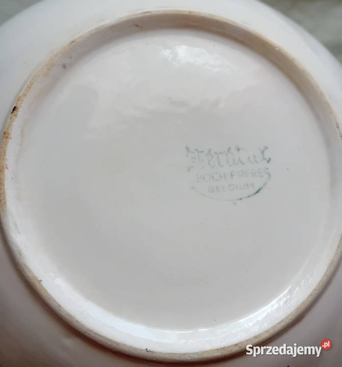 Fajansowa miska Boch Freres Keralux Sygnatura z Porcelana i szkło Koźminek