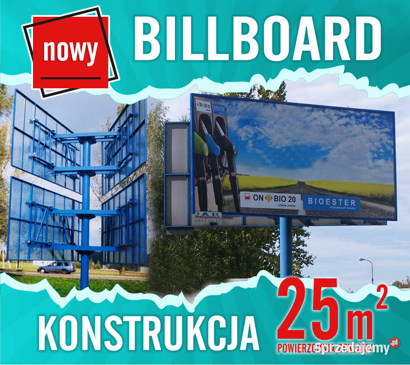 Nowa Konstrukcja Reklamowa Billboard na jednej Trzebinia