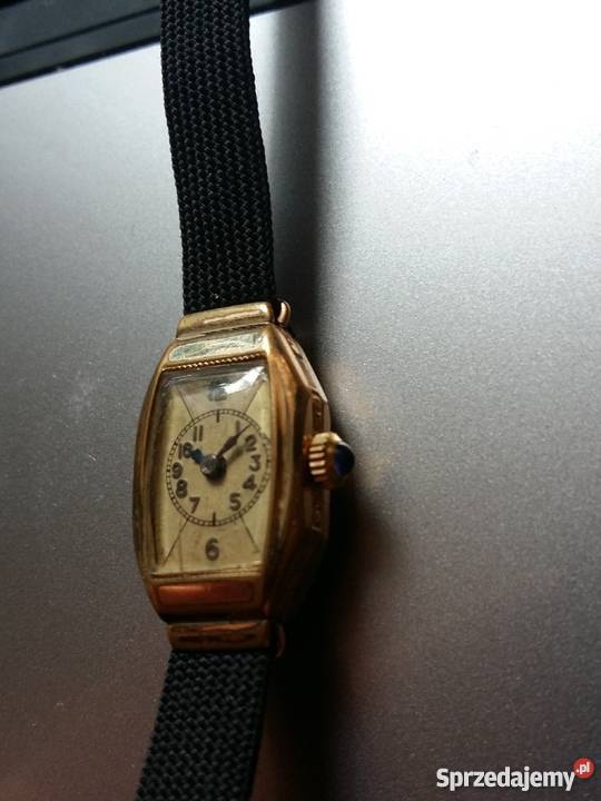 Damski zegarek pozłacany Alpina vintage 20 mik Kraków