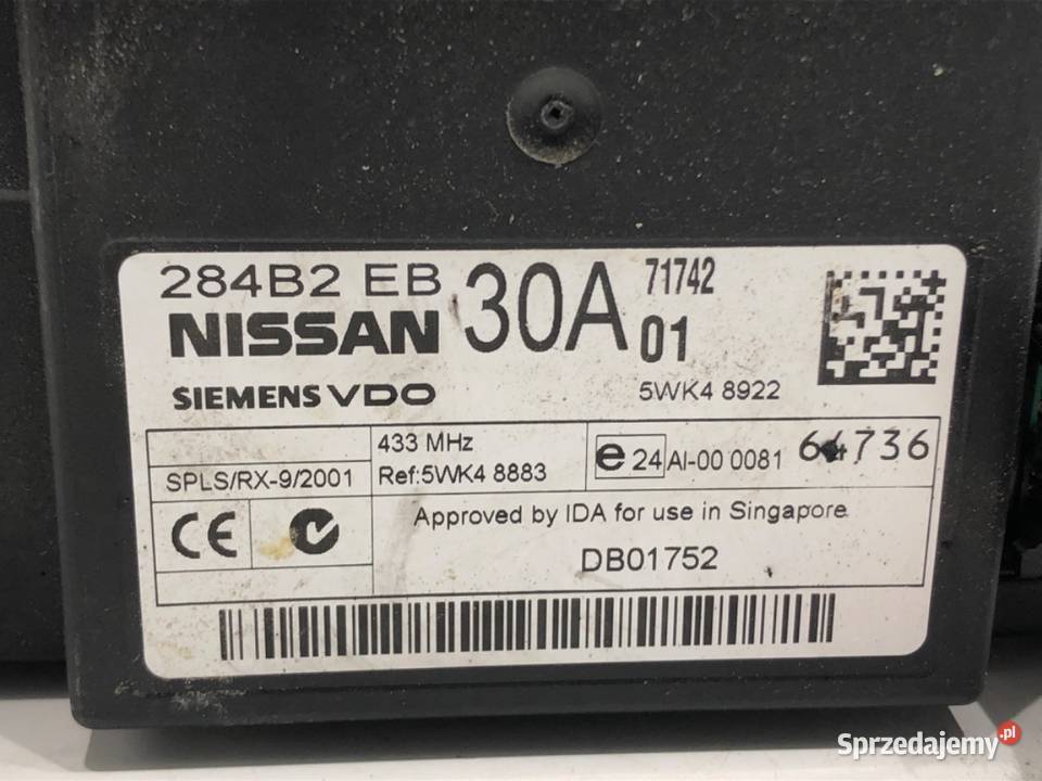 MODUŁ KOMFORTU NISSAN PATHFINDER R51 284B2EB30A sprzedam
