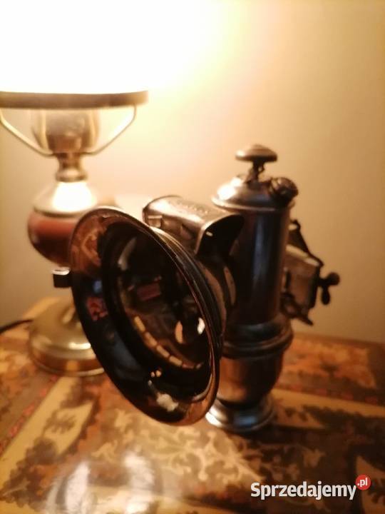 Stara lampa rowerowa na karbid Kraków