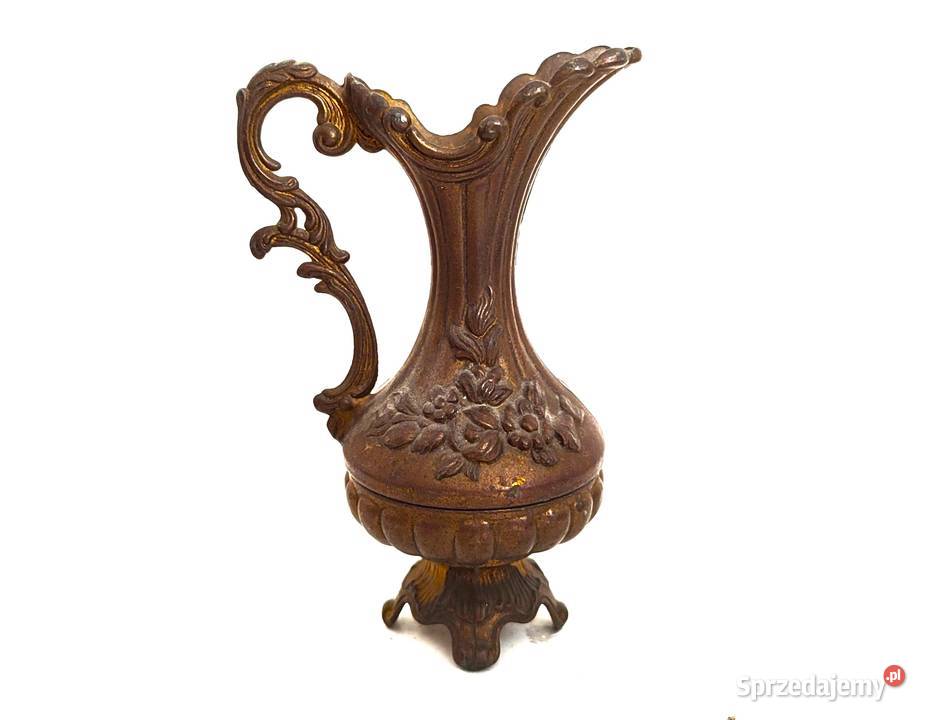 Dzbanek ozdobny mosiężny amfora