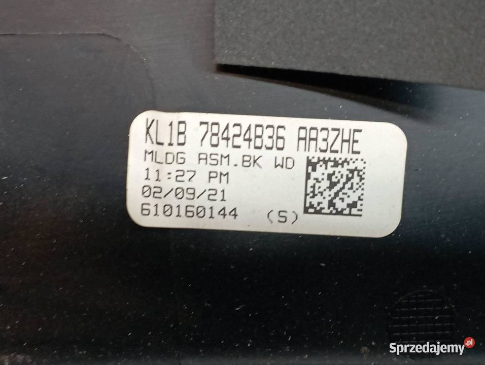 OSŁONA GÓRNA TAPICERKA KLAPY KL1B78424B36