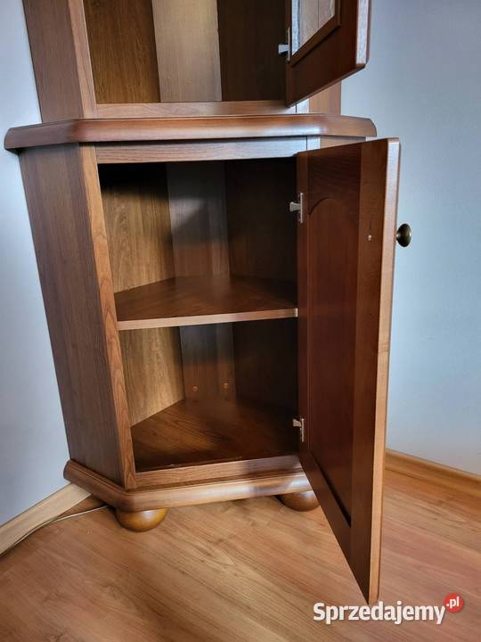 BRW BAWARIA duża witryna i narożnik orzech 150cm Gdańsk