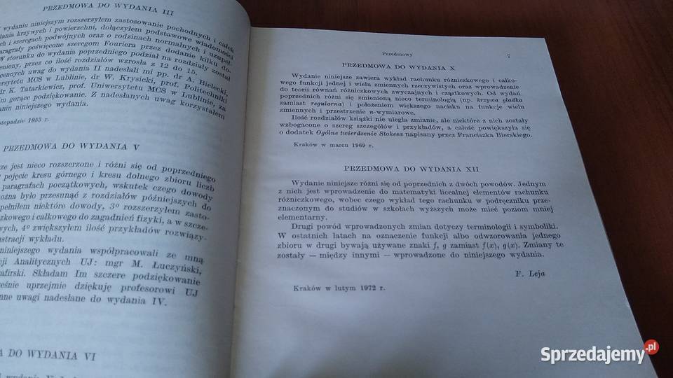 Rachunek różniczkowy i całkowy BM 2 ze wstępem