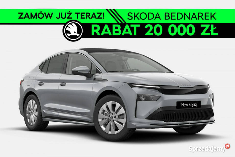 koda Enyaq Coupe 85 82 kWh 285 czujnik deszczu łódzkie Łódź