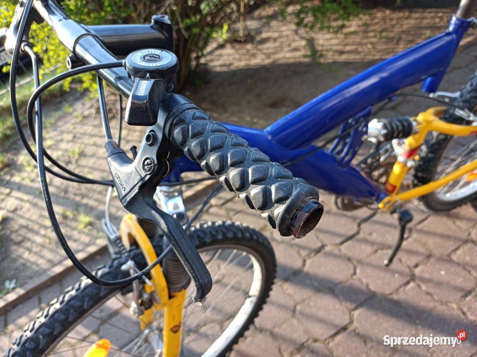 Rower młodzieżowy z amortyzatorami przód tył Łomianki