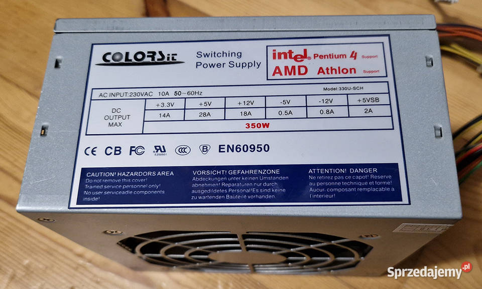 Zasilacz komputerowy Colorsit 350W Obudowy i zasilanie Wieluń