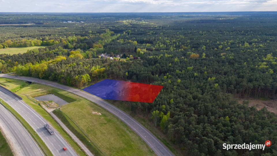 Wiązowna działka inwestycyjna pod usługi S17 Sprzedaż Emów