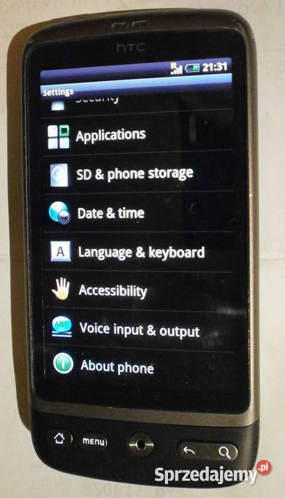 Smartfon HTC DESIRE A8181 komplet HTC Kraków