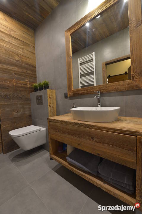 Meble łazienkowe ze starego drewna Alldeco Warszawa